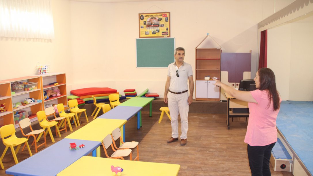 İlçe Milli Eğitim Müdürümüz Mesut UĞURLU'nun Neriman Haşim Emirli Anaokulu Ziyareti