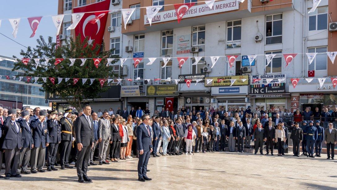 29 Ekim Cumhuriyet Bayramı Çelenk Sunma Töreni Gerçekleştirildi   